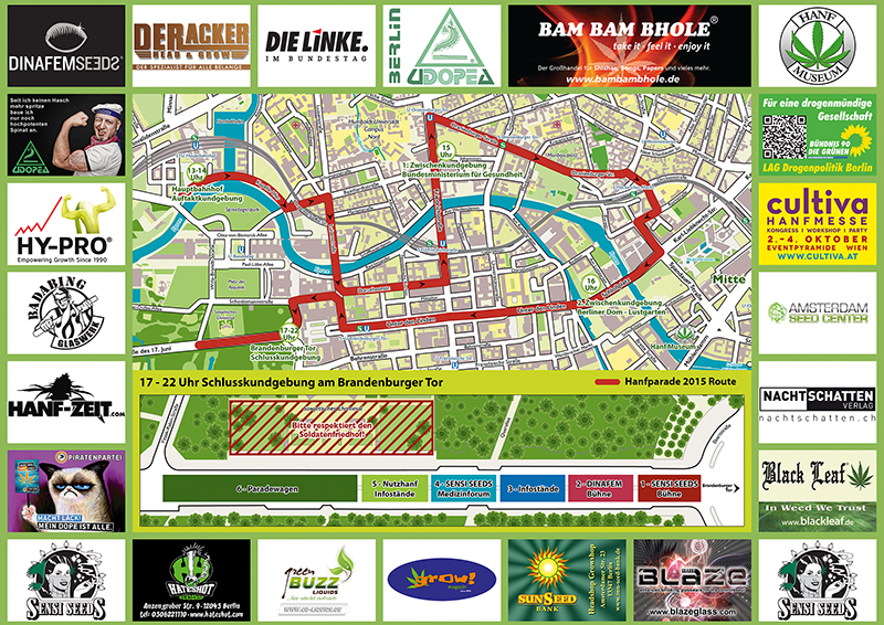 Stadtplan Vorderseite 2015